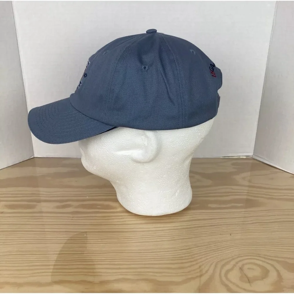 Pebble Beach 2010 U.S. Open Strapback Hat Blue Golf Cap Tree Logo USGA Member